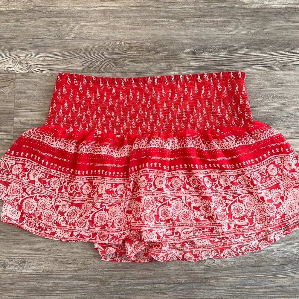 NWT Express Mini Skirt Red & White